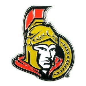 FANMATS 22781 Ottawa Senators 3D Color Metal Emblem, Diecut Team Logo Auto Emblem