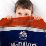 Sleep Squad Edmonton Oilers Connor McDavid 60 x 80 Raschel Plush Blanket an NHL Throw