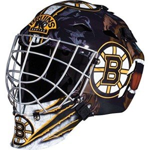 Franklin Sports Boston Bruins NHL Hockey Goalie Face Mask - Goalie Mask for Kids Street Hockey - Youth NHL Team Masks for Kids