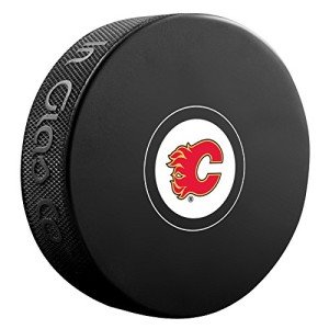 Sherwood Calgary Flames Official NHL Logo Souvenir Autograph Hockey Puck