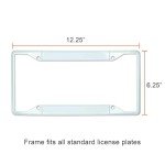 FANMATS 43963 NHL - Ottawa Senators License Plate Frame - White – Easy Installation on Truck, SUV, Car - Ideal Gift for Die Hard NHL Fan