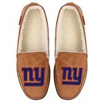 FOCO New York Giants NFL Mens Exclusive Beige Moccasin - M