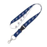 WinCraft Los Angeles Dodgers 1" Wordmark Logo Blue White Lanyard with Detachable Buckle