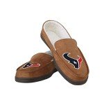 FOCO Houston Texans NFL Mens Exclusive Beige Moccasin - L