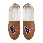 FOCO Houston Texans NFL Mens Exclusive Beige Moccasin - L