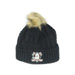 ZHATS Women's Standard NHL Officially Licensed Beanie Faux Fur Pom, Team Color, One Size