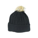 ZHATS Women's Standard NHL Officially Licensed Beanie Faux Fur Pom, Team Color, One Size