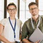 WinCraft Los Angeles Dodgers 1" Wordmark Logo Blue White Lanyard with Detachable Buckle