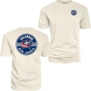 Blue 84 Standard NHL Officially Licensed T-Shirt Ringspun Front/Back Ivory Puck