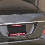 Rico Industries NHL Washington Capitals Black Black Laser Cut Chrome Frame 12" x 6" 12" x 6" Black Laser Cut Chrome Frame - Car/Truck/SUV Automobile Accessory