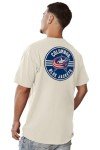 Blue 84 Standard NHL Officially Licensed T-Shirt Ringspun Front/Back Ivory Puck