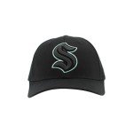 ZHATS Standard NHL Officially Licensed Adjustable Snapback Hat Dakota Element Black, One Size