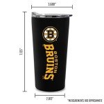 Rico Industries NHL Hockey Boston Bruins 18oz Soft Touch, Easy Grip Tumbler