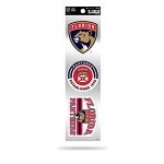 Rico Industries NHL Hockey Florida Panthers 3-Piece Retro Spirit Decals Retro Decal Set