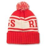 AMERICAN NEEDLE NHL Detroit Red Wings National Hockey League Team Pillow Line Knit Beanie Cap (23012A-DRW-RDIV)