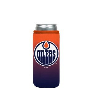 Sok It Can Sok NHL Sleeve for Beer & Soda Insulated Neoprene Cover (Edmonton Oilers, 12oz Slim Can Sleeve)