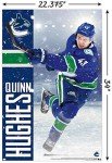 Trends International NHL Vancouver Canucks - Quinn Hughes 20 Wall Poster, 34L x 22.4W, Unframed Version
