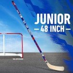 Franklin Sports NHL New York Rangers Team 48-Inch Vinyl Hockey Stick (Left), Junior, Blue