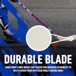 Franklin Sports NHL New York Rangers Team 48-Inch Vinyl Hockey Stick (Left), Junior, Blue