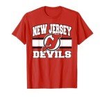 New Jersey Devils Stripe Red Officially Licensed T-Shirt