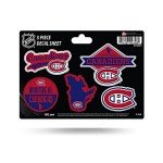 Rico Industries NHL Montreal Canadiens 5-Piece Die-Cut Decal Sheet