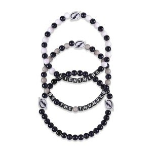 FOCO Tampa Bay Lightning NHL 3 Pack Beaded Friendship Bracelet