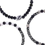 FOCO Tampa Bay Lightning NHL 3 Pack Beaded Friendship Bracelet