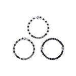 FOCO Tampa Bay Lightning NHL 3 Pack Beaded Friendship Bracelet