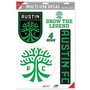 Premiership Soccer Austin FC Decal Set | Set of 4 Licensed Decals | The Poster Alternative