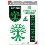 Premiership Soccer Austin FC Decal Set | Set of 4 Licensed Decals | The Poster Alternative