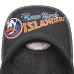 AMERICAN NEEDLE NHL NY Islanders Hockey Team New Raglin Adjustable Baseball Hat, Black (36672B-NYI-BLK)