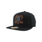 ZHATS Unisex Kid's NHL Officially Licensed Youth Adjustable Snapback Hat Flat Bill Z11 Black Element, One Size