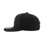 ZHATS Unisex Kid's NHL Officially Licensed Youth Adjustable Snapback Hat Flat Bill Z11 Black Element, One Size
