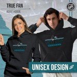 Wright & Ditson NHL Adult Heather Charcoal True Fan Hooded Sweatshirt Unisex - Unisex Cotton Poly Blend - Ultimate Comfort (San Jose Sharks - Charcoal, X-Large)