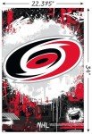 Trends International NHL Carolina Hurricanes - Maximalist Logo 23 Wall Poster, 34L x 22.4W, Unframed Version