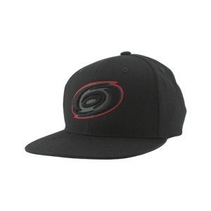ZHATS Standard NHL Officially Licensed Adjustable Snapback Hat Flat Bill Z11 Black Element, One Size