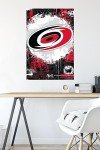 Trends International NHL Carolina Hurricanes - Maximalist Logo 23 Wall Poster, 34L x 22.4W, Unframed Version