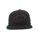 ZHATS Standard NHL Officially Licensed Adjustable Snapback Hat Flat Bill Z11 Black Element, One Size