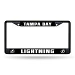 Rico Industries NHL Tampa Bay Lightning Black 12" x 6" Black Metal Car/Truck Frame Automobile Accessory