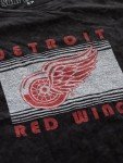 Calhoun NHL Womens Acid Wash Round Neck Block Logo T-Shirt (Detroit Red Wings, Medium)