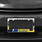 Rico Industries NHL St. Louis Blues Primary 12" x 6" Chrome All Over Automotive License Plate Frame for Car/Truck/SUV