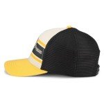 AMERICAN NEEDLE Pittsburgh Penguins NHL Sinclair Adjustable Snapback Baseball Hat, Black/Ivory/Gold (21001A-PPN-BLIG)