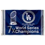 WinCraft Los Angeles Dodgers Years Series Champions 3x5 Foot Grommet Banner Flag