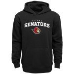NHL Kids Youth 8-20 Official Team Lock Up Pullover Hoodie Sweatshirt (US, Numeric, 18, 20, Regular, Ottawa Senators - Black)