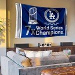 WinCraft Los Angeles Dodgers Years Series Champions 3x5 Foot Grommet Banner Flag