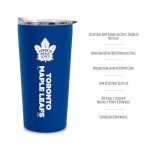 Rico Industries NHL Hockey Toronto Maple Leafs 18oz Soft Touch, Easy Grip Tumbler
