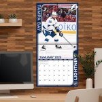 TURNER SPORTS Tampa Bay Lightning 2025 12x12 Team Wall Calendar (25998011956)