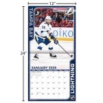 TURNER SPORTS Tampa Bay Lightning 2025 12x12 Team Wall Calendar (25998011956)