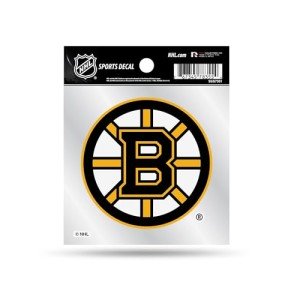 Rico Industries Boston Bruins Spoked B Primary Logo 4"x4" Small Style Decal