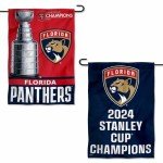 WinCraft Florida Panthers Stanley Cup Champions 2024 Double Sided Garden Banner Flag
